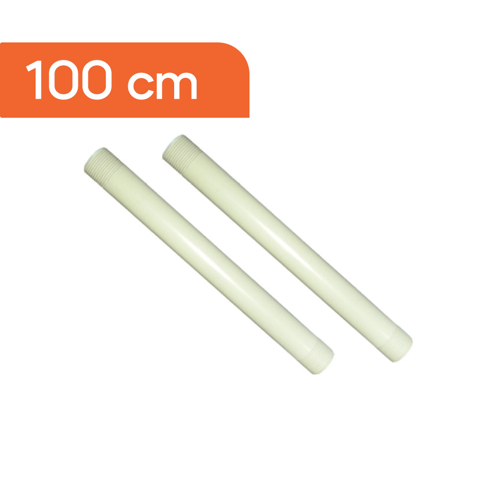 Akplas- PVC 100 Cm Kaval-Uzatma Borusu-Abot-Sprink-Bağlantı