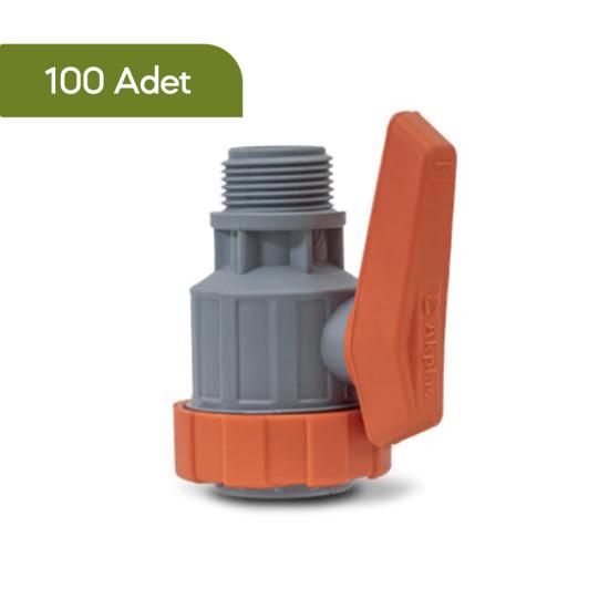 Akplas - Küresel Vana -PVC Boru Bağlantısı - 100 Adet