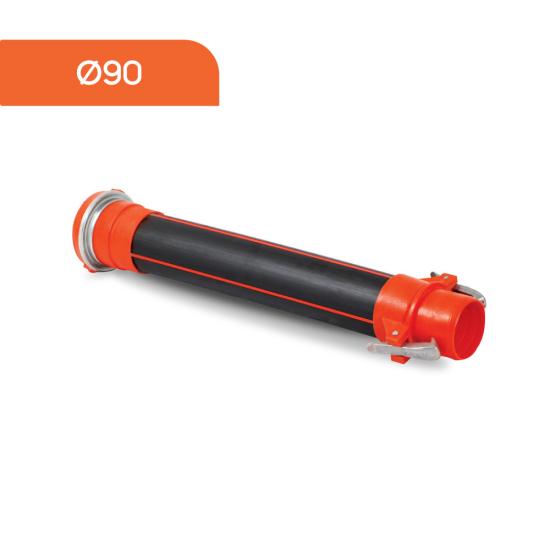 Akplas - Yağmurlama Sulama Sistemleri - 5 Metre Ø90 Mandallı Yağmurlama Borusu