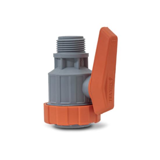 Mikvel - Kırılmaz Küresel Vana -PVC Boru Bağlantısı - 1 Adet