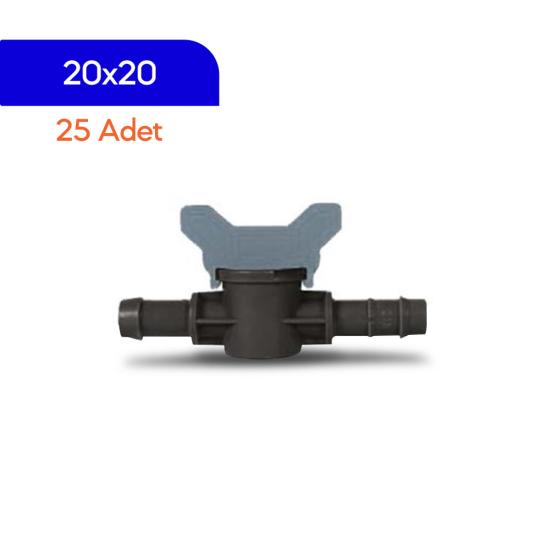 Akplas – Tarım Sulama- Conta Çıkışlı Kurtağzı Mini Vana- 20*20 25 Adet