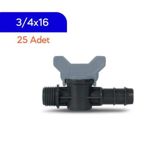 Akplas – Tarım Sulama-Dış Dişli Kurtağzı Mini Vana- 3/4*16