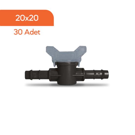 Akplas - Tarım Sulama Sistemleri - Mini Vana Kurtağzı -20*20 30 Adet