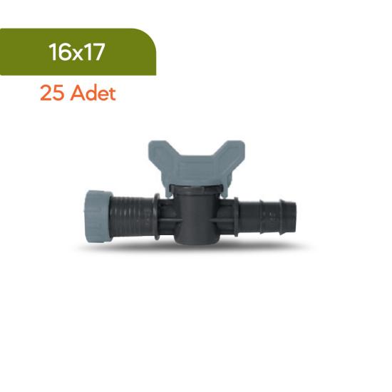 Akplas – Damlama Sulama Sistemleri, Mini Vana  Kurtağzı Yüzüklü, 16*17 25 Adet