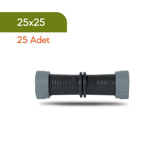 Akplas - Tarım Sulama Sistemleri-Yüzüklü Ekleme Nipeli 25*25 25 Adet