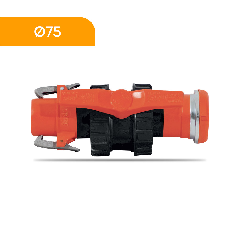 Akplas – Yağmurlama Sulama Sistemleri - Ø75 Mandallı Hat Vanası Ak